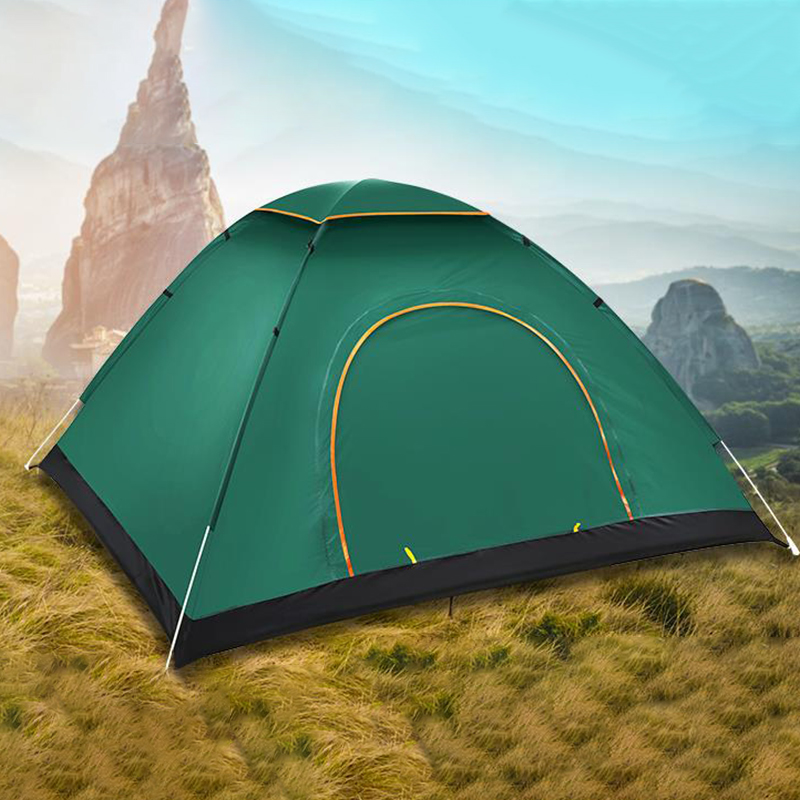 Cheap Goat Tents Quick Automatic Opening Tents Outdoor Camping Backpacking Tent for 3 4 Persons Camp Equipment for Family Picnic   